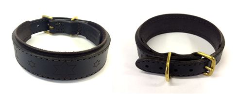 custom dog collars leather